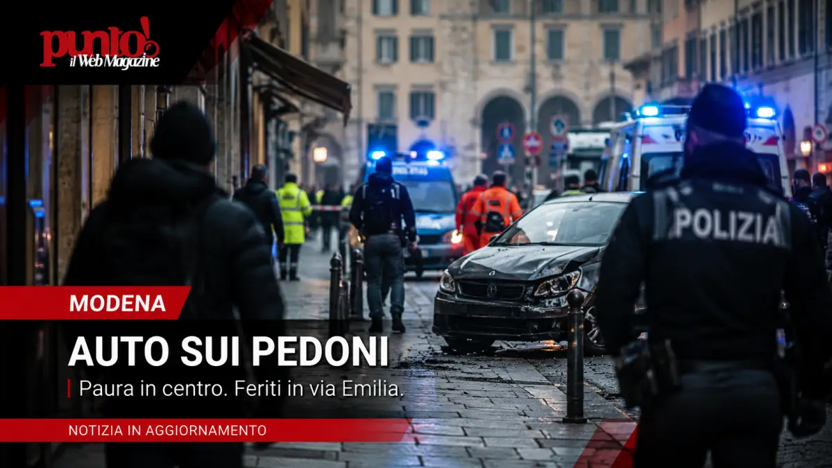 auto sui pedoni Modena