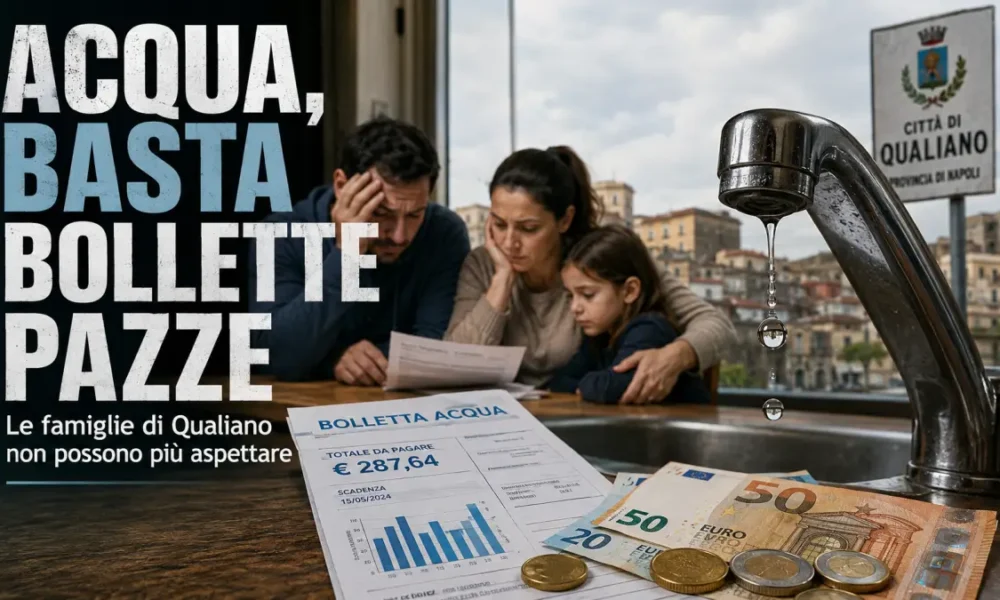 bollette dell8217acqua troppo care a qualiano il pd attacca le famiglie non possono pi249 aspettare da Puntomagazine.it bollette dell8217acqua troppo care a qualiano il pd attacca le famiglie non possono pi249 aspettare