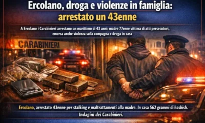 Ercolano droga e maltrattamenti