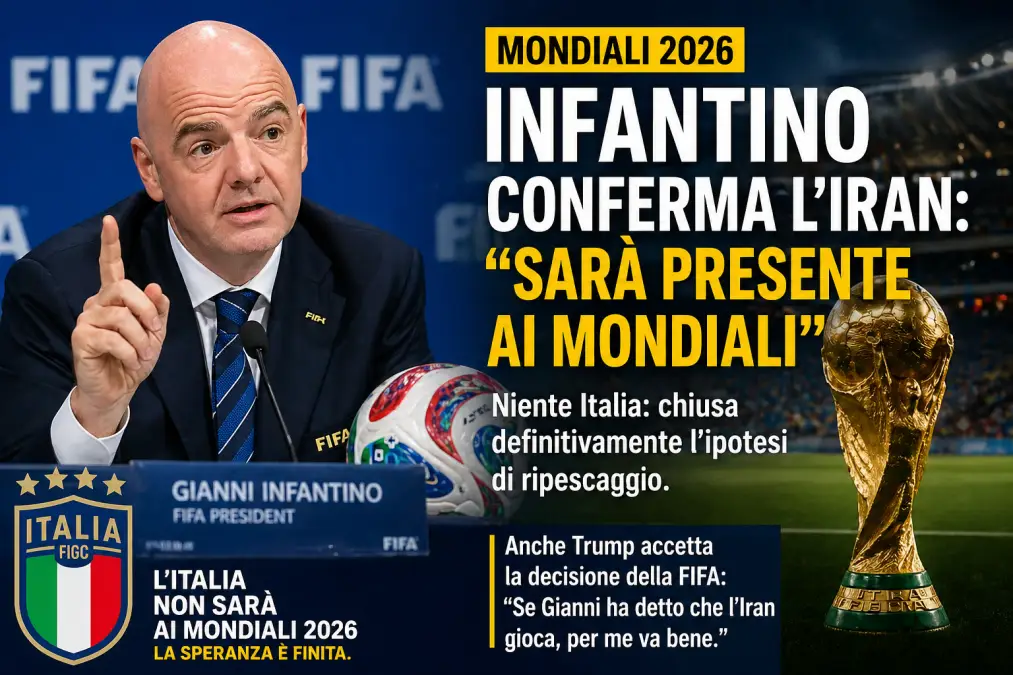 italia ripescata mondiali infantino iran gioca
