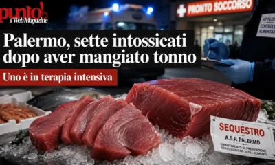 palermo intossicazione dopo aver mangiato tonno maggio 2026