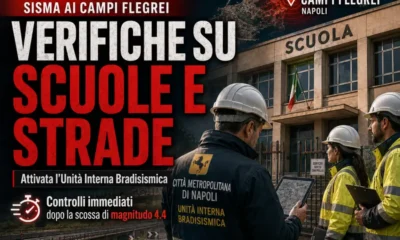 sisma campi flegrei verifiche su scuole