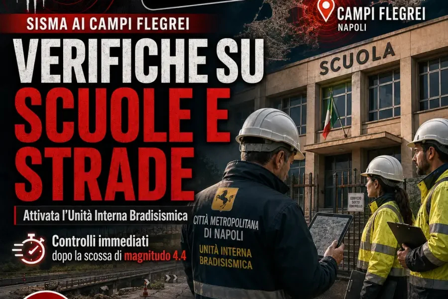 sisma campi flegrei verifiche su scuole e strade attivata l8217unit224 bradisismica da Puntomagazine.it sisma campi flegrei verifiche su scuole e strade attivata l8217unit224 bradisismica