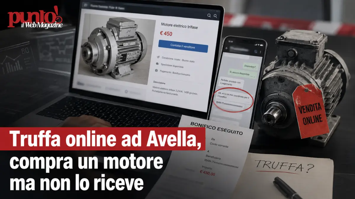 truffa online motore Avella maggio