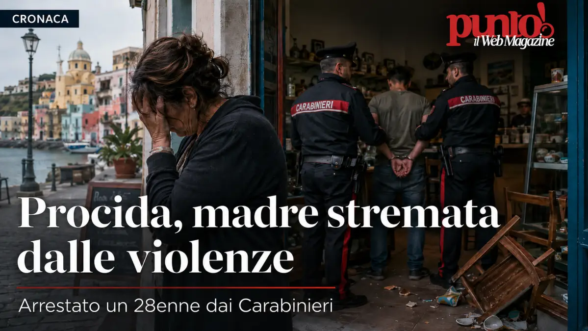 violenza madre figlio procida maggio 2026