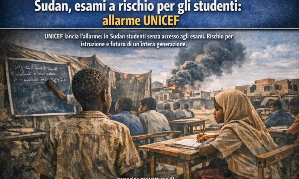 sudan esami a rischio per gli studenti allarme unicef da Puntomagazine.it sudan esami a rischio per gli studenti allarme unicef