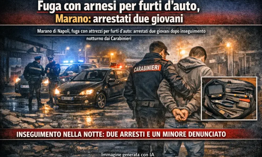 fuga con arnesi per furti d8217auto marano arrestati due giovani da Puntomagazine.it fuga con arnesi per furti d8217auto marano arrestati due giovani