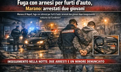 Marano - arresto dopo la fuga- immagine creata con ia