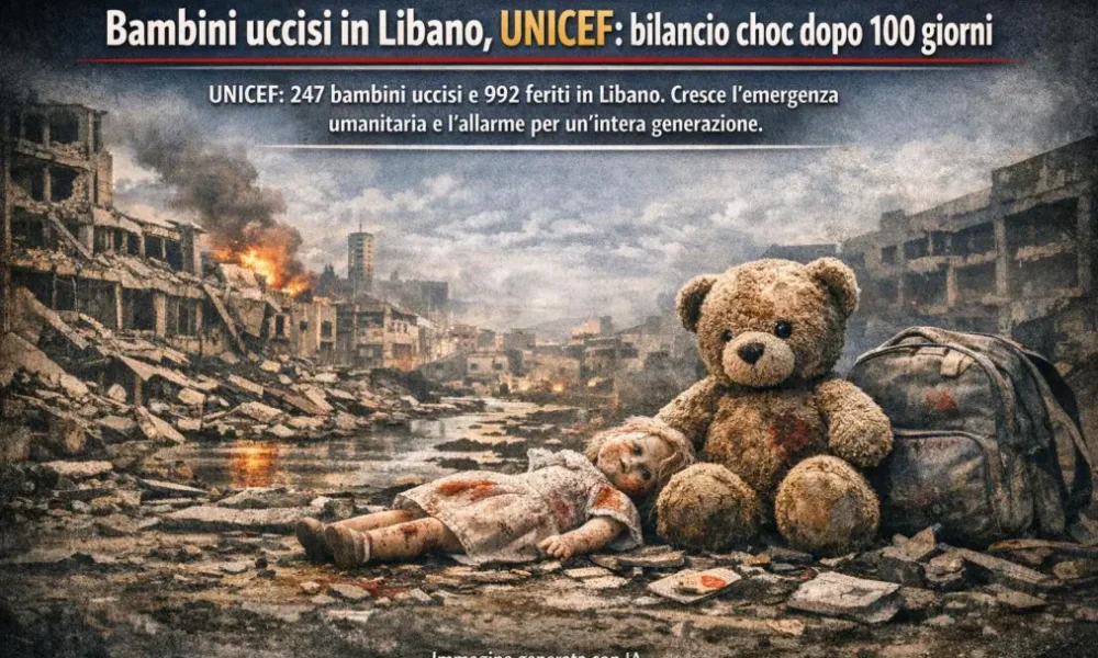 bambini uccisi in libano unicef bilancio choc dopo 100 giorni da Puntomagazine.it bambini uccisi in libano unicef bilancio choc dopo 100 giorni