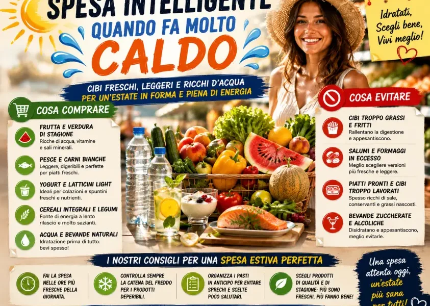 spesa intelligente durante il caldo intenso cosa mettere nel carrello per affrontare l8217estate da Puntomagazine.it spesa intelligente durante il caldo intenso cosa mettere nel carrello per affrontare l8217estate