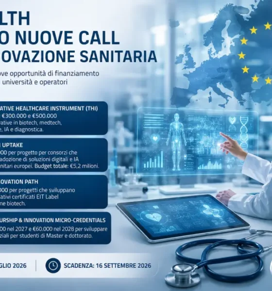 Sanità e innovazione da EIT quattro nuove call