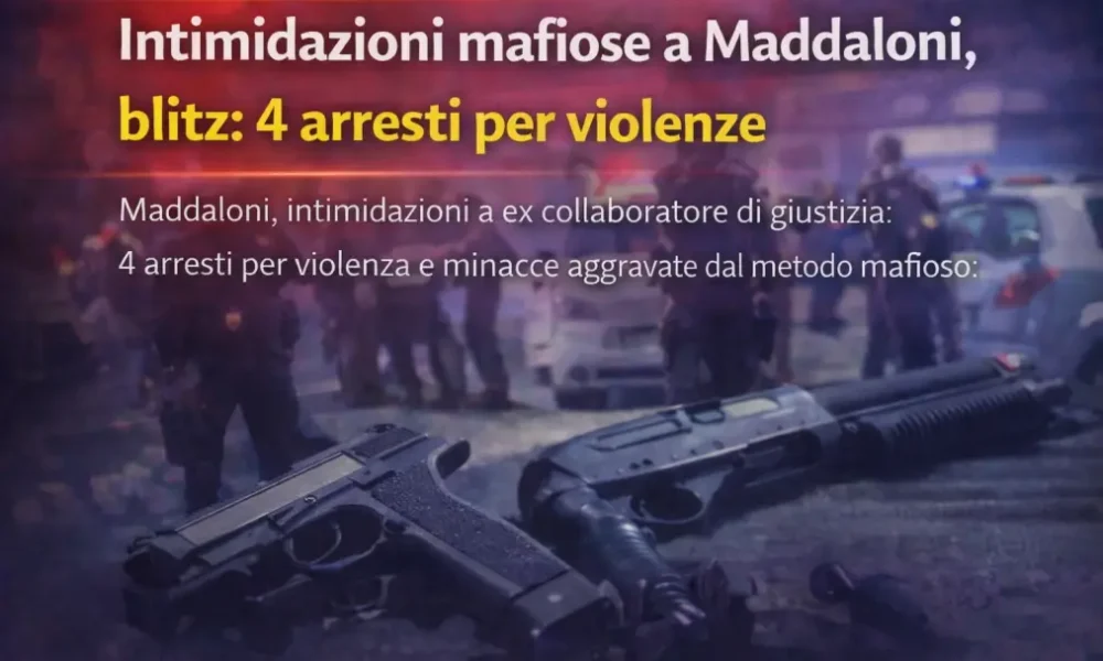 intimidazioni mafiose a maddaloni blitz 4 arresti per violenze da Puntomagazine.it intimidazioni mafiose a maddaloni blitz 4 arresti per violenze