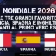 Mondiale 2026 - Le tre favorite