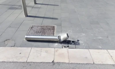 Qualiano, paletto divelto a piazza rosselli