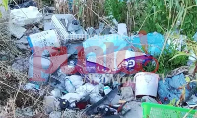 Rifiuti nel Canale di via Pacchianella a Giugliano