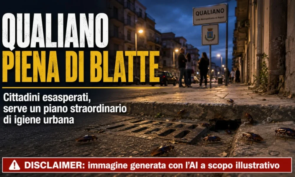 qualiano invasa dalle blatte cittadini esasperati serve un piano straordinario di igiene urbana da Puntomagazine.it qualiano invasa dalle blatte cittadini esasperati serve un piano straordinario di igiene urbana