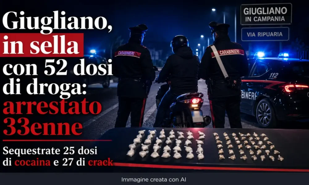 giugliano fermato in scooter con 52 dosi di droga arrestato un 33enne da Puntomagazine.it giugliano fermato in scooter con 52 dosi di droga arrestato un 33enne