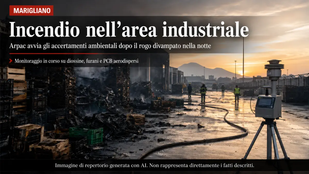 incendio marigliano giugno 2026