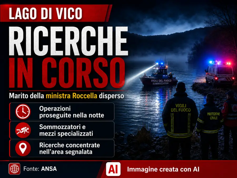 marito ministro roccella continuano ricerche lago vico
