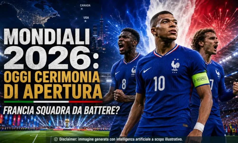 mondiali 2026 oggi cerimonia di apertura da Puntomagazine.it mondiali 2026 oggi cerimonia di apertura