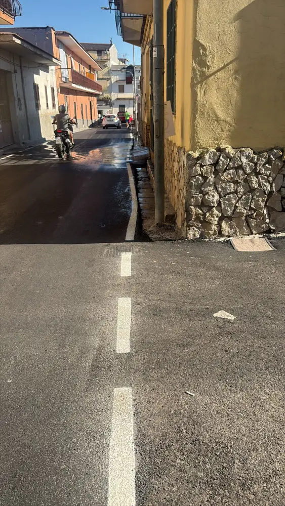 via primavera villaricca segnaletica orizzontale storta giugno 2026