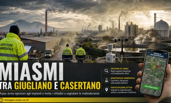 ARPAC miasmi giugliano e casertano