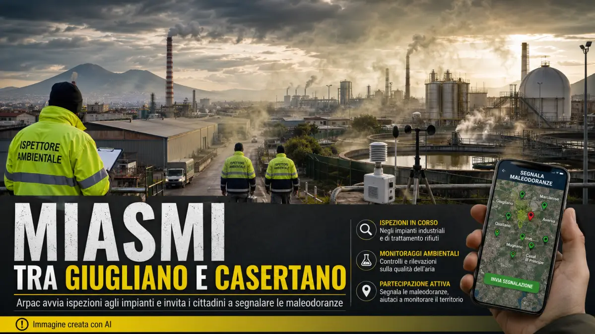 ARPAC miasmi giugliano e casertano