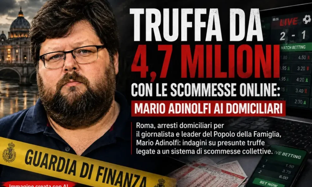 truffa da 47 milioni con le scommesse online mario adinolfi ai domiciliari da Puntomagazine.it truffa da 47 milioni con le scommesse online mario adinolfi ai domiciliari