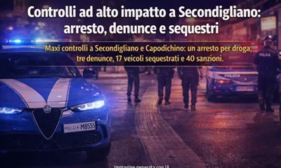 Napoli - alto impatto a secondigliano - immagin IA