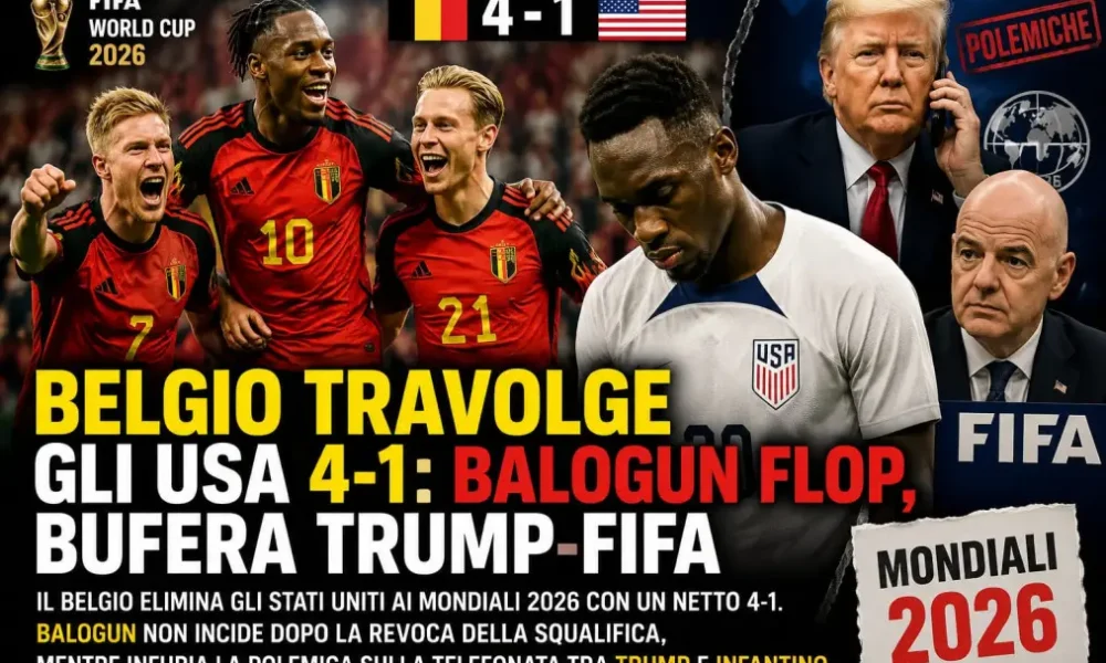 belgio travolge gli usa 4 1 balogun flop bufera trump fifa da Puntomagazine.it belgio travolge gli usa 4 1 balogun flop bufera trump fifa