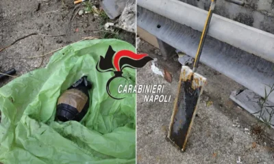 Brusciano - Bombe a mano e marmotta-Carabinieri