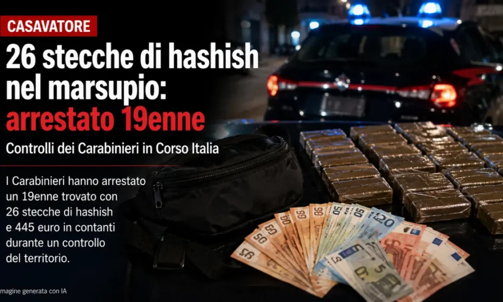 casavatore 26 stecche di hashish nel marsupio arrestato 19enne da Puntomagazine.it casavatore 26 stecche di hashish nel marsupio arrestato 19enne