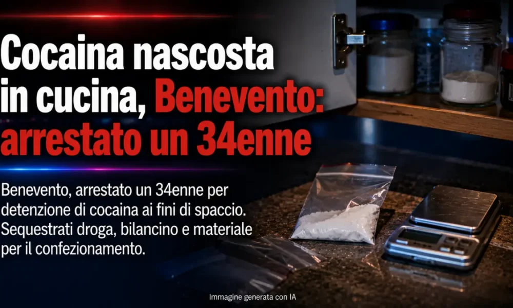 cocaina nascosta in cucina benevento arrestato un 34enne da Puntomagazine.it cocaina nascosta in cucina benevento arrestato un 34enne