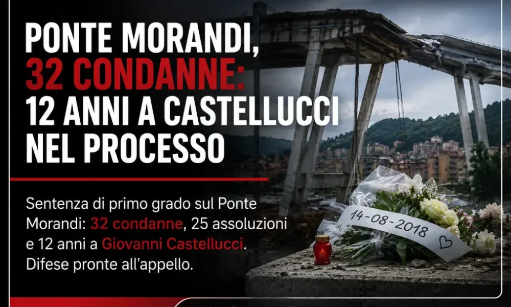 ponte morandi 32 condanne 12 anni a castellucci nel processo da Puntomagazine.it ponte morandi 32 condanne 12 anni a castellucci nel processo