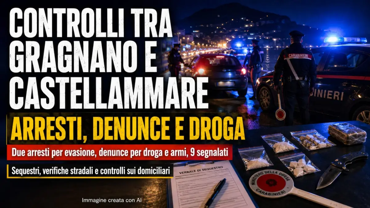 Controlli a Gragnano e Castellammare di Stabia