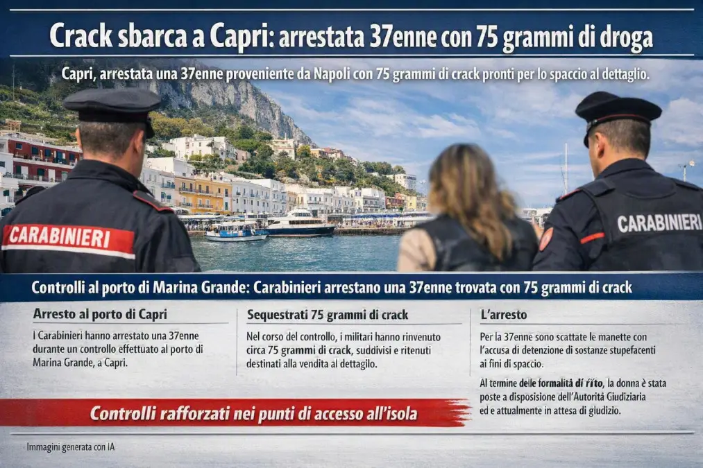 capri - arresto per crack - IA