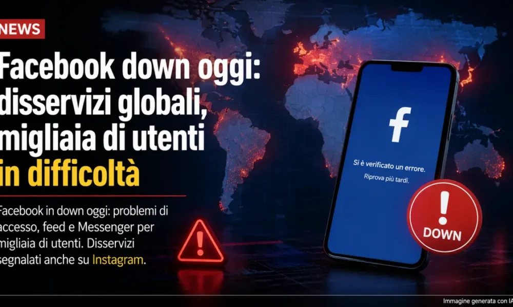 facebook down oggi disservizi globali migliaia di utenti in difficolt224 da Puntomagazine.it facebook down oggi disservizi globali migliaia di utenti in difficolt224