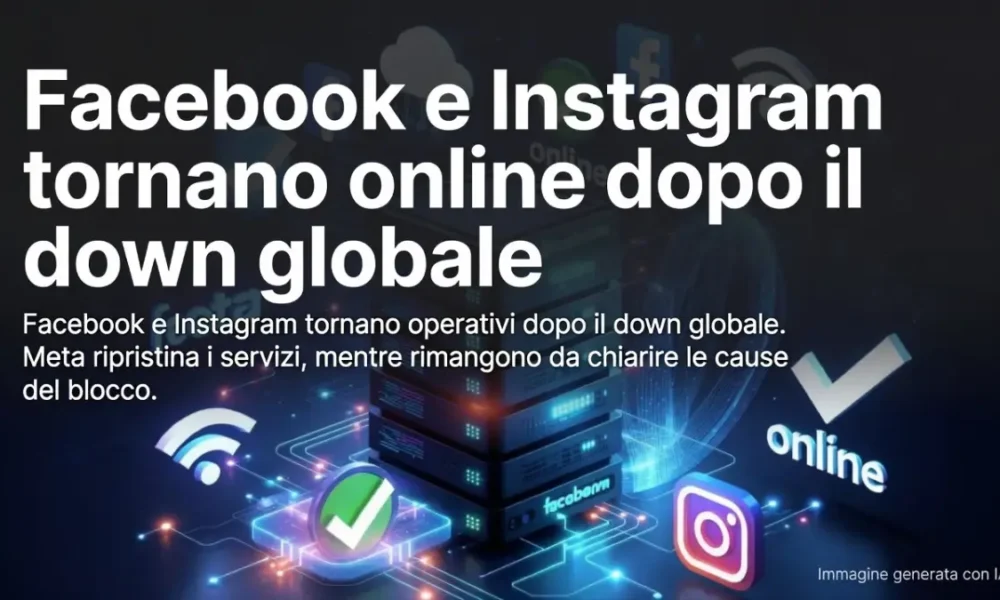 facebook e instagram tornano online dopo il down globale da Puntomagazine.it facebook e instagram tornano online dopo il down globale