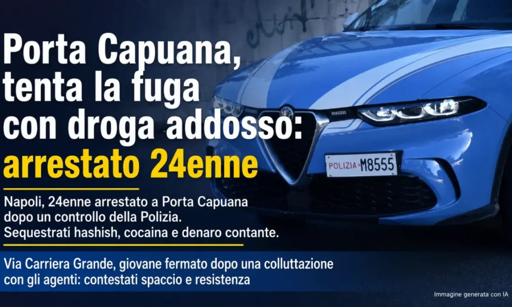 porta capuana tenta la fuga con droga addosso arrestato 24enne da Puntomagazine.it porta capuana tenta la fuga con droga addosso arrestato 24enne