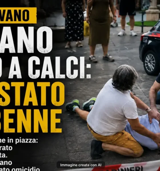 Grumo Nevano tentato omicidio anziano preso a Calci -Immagine IA