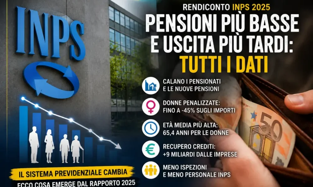 inps pensioni pi249 basse e uscita dal lavoro sempre pi249 tardi i dati del rendiconto sociale 2025 da Puntomagazine.it inps pensioni pi249 basse e uscita dal lavoro sempre pi249 tardi i dati del rendiconto sociale 2025