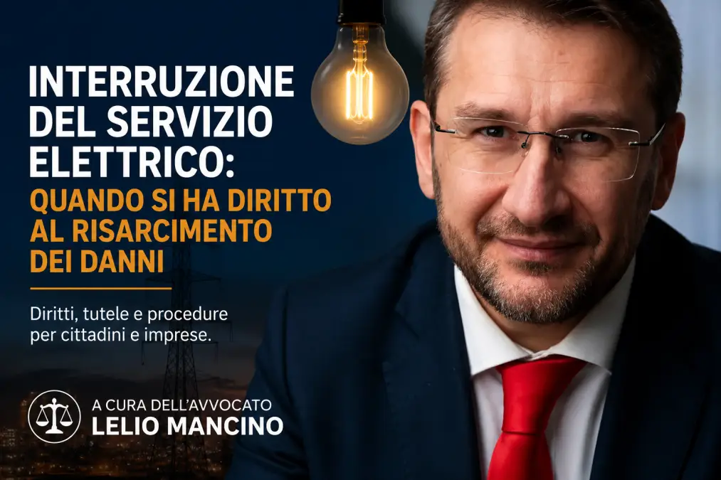 Interruzione energia elettrica - blackout - risarcimenti