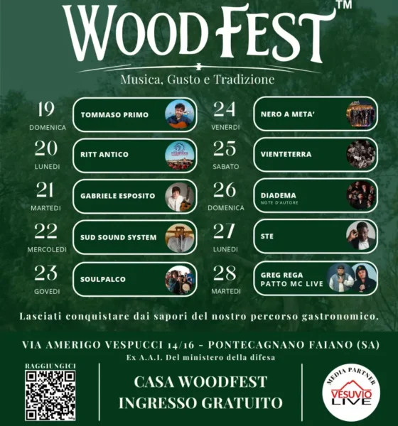 Locandina Artisti Woodfest Pontecagnano Faiano