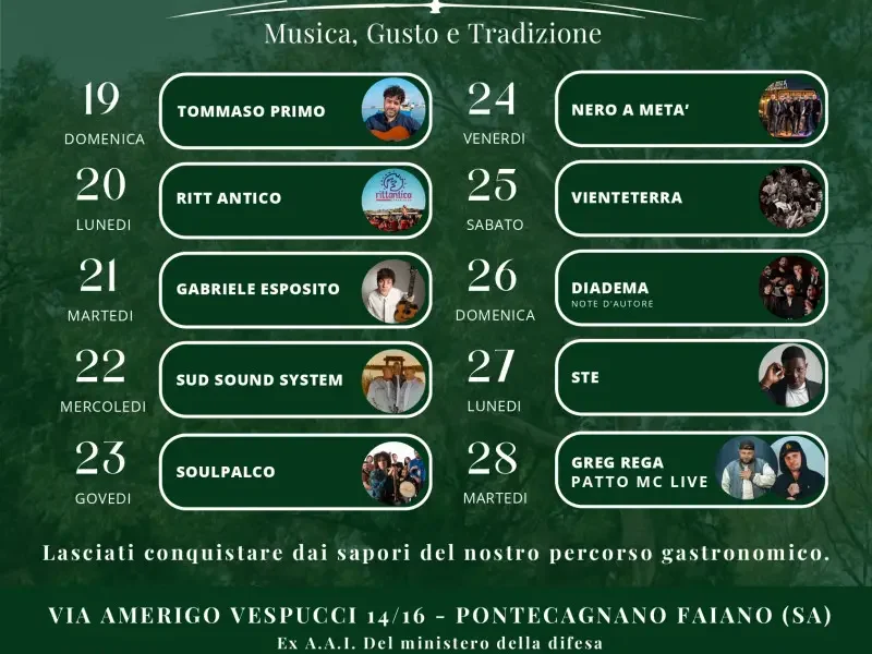 woodfest 2026 a pontecagnano dieci giorni tra musica e sapori da Puntomagazine.it woodfest 2026 a pontecagnano dieci giorni tra musica e sapori