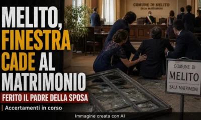 Melito di Napoli - finestra rovina sul padre della sposa - Immagine IA