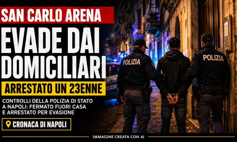 san carlo arena evade dai domiciliari arrestato un 23enne da Puntomagazine.it san carlo arena evade dai domiciliari arrestato un 23enne