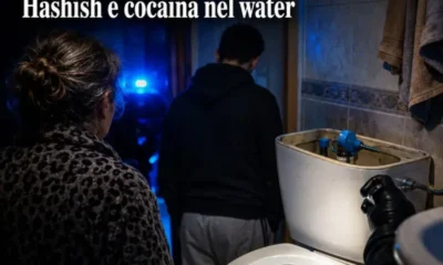Napoli - rione stella - droga nel water - immagine ia