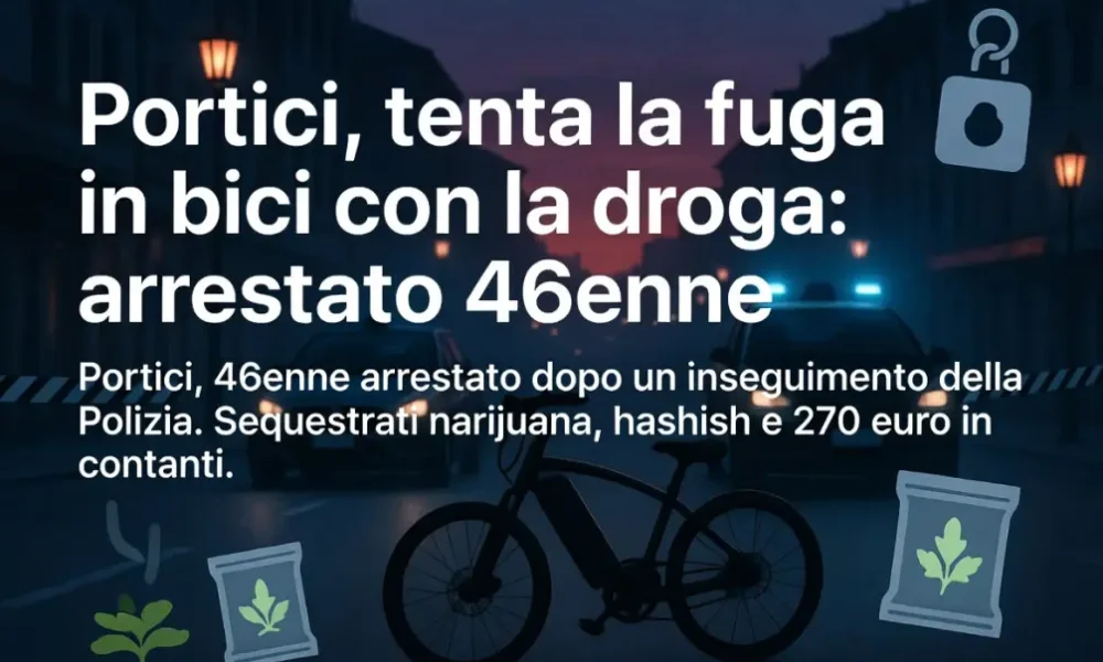 portici tenta la fuga in bici con la droga arrestato 46enne da Puntomagazine.it portici tenta la fuga in bici con la droga arrestato 46enne
