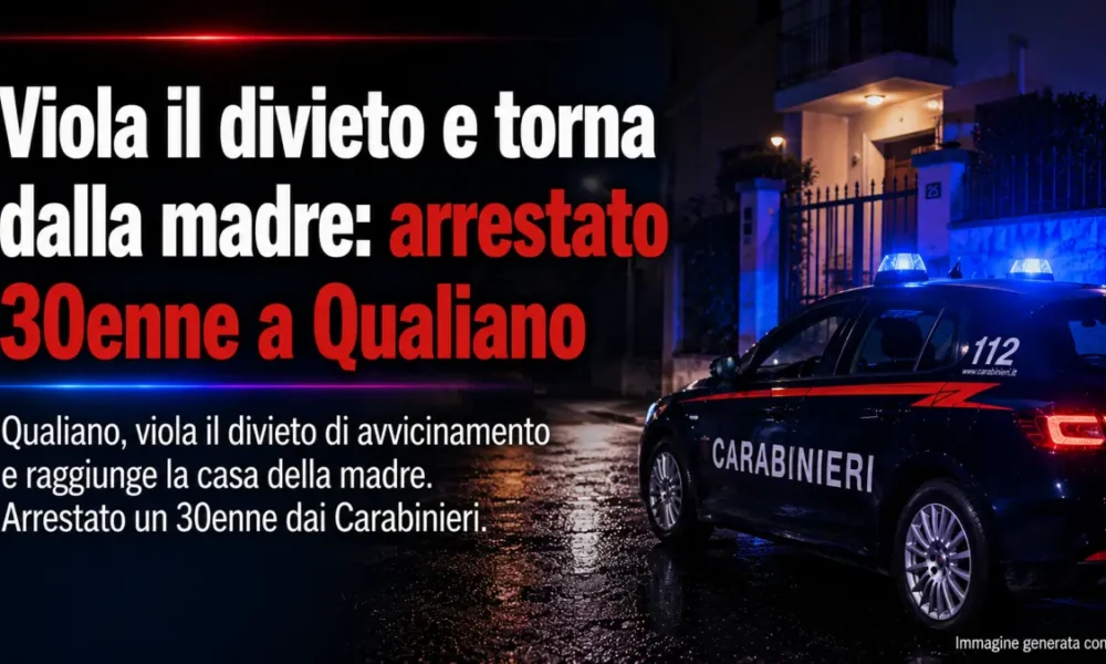 stalking viola il divieto e torna dalla madre arrestato 30enne a qualiano da Puntomagazine.it stalking viola il divieto e torna dalla madre arrestato 30enne a qualiano