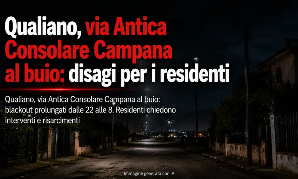 qualiano via antica consolare campania al buio disagi per i residenti da Puntomagazine.it qualiano via antica consolare campania al buio disagi per i residenti